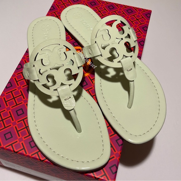 {Tory Burch} Meadow Mist Miller Sandals - Naplak Leather - Picture 5 of 6